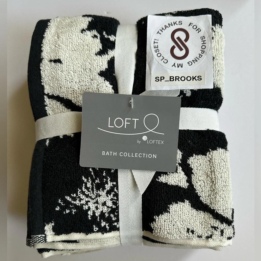 🎁2PC LOFT Hand Towel Set - BLACK MILK IN BLOOM